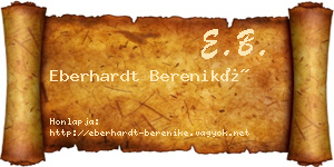 Eberhardt Bereniké névjegykártya